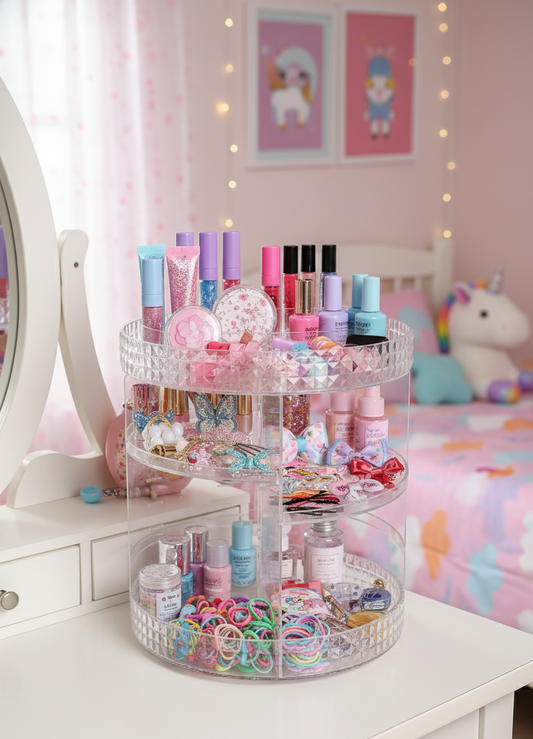 -ORGANIZADOR DE MAQUILLAJE GIRATORIO LM38