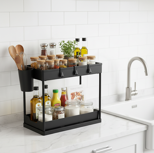 -GABINETE DE ALMACENAMIENTO NEGRO LM25